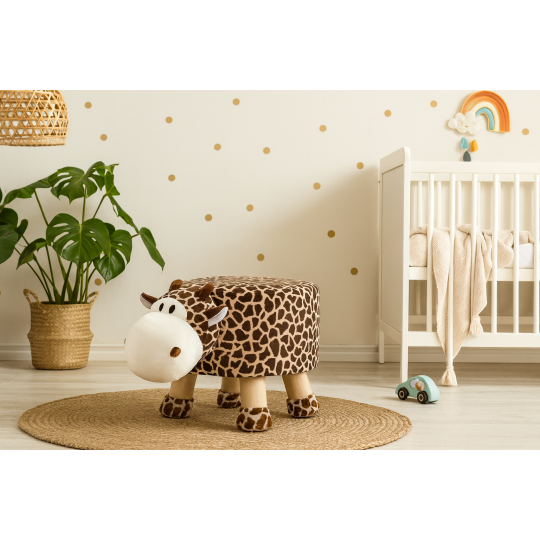 Taburetă mică pentru copii în formă de girafă