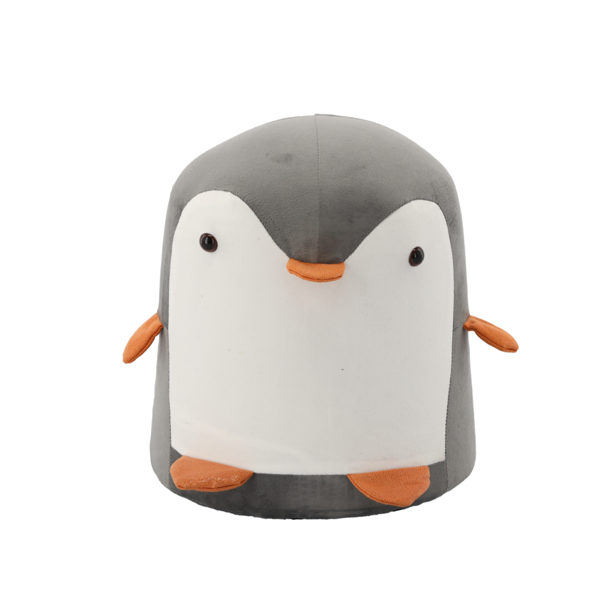 Taburet pentru copii în formă de pinguin, culoare galbenă