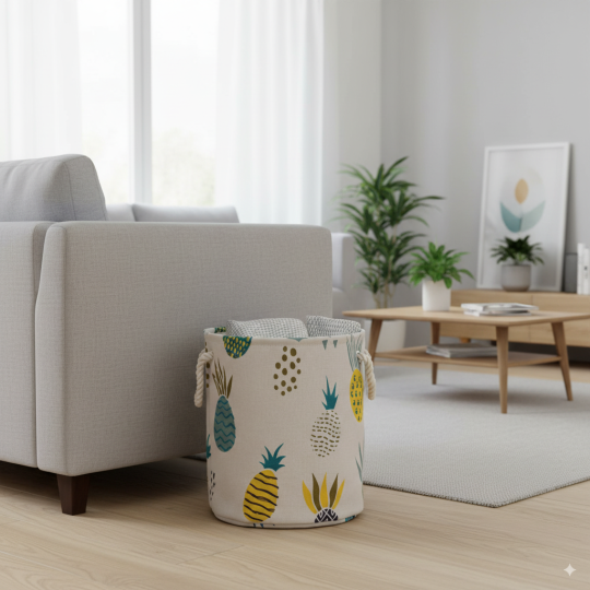 Organizer pentru jucării în formă de ananas, coș pentru rufe, 40x45cm