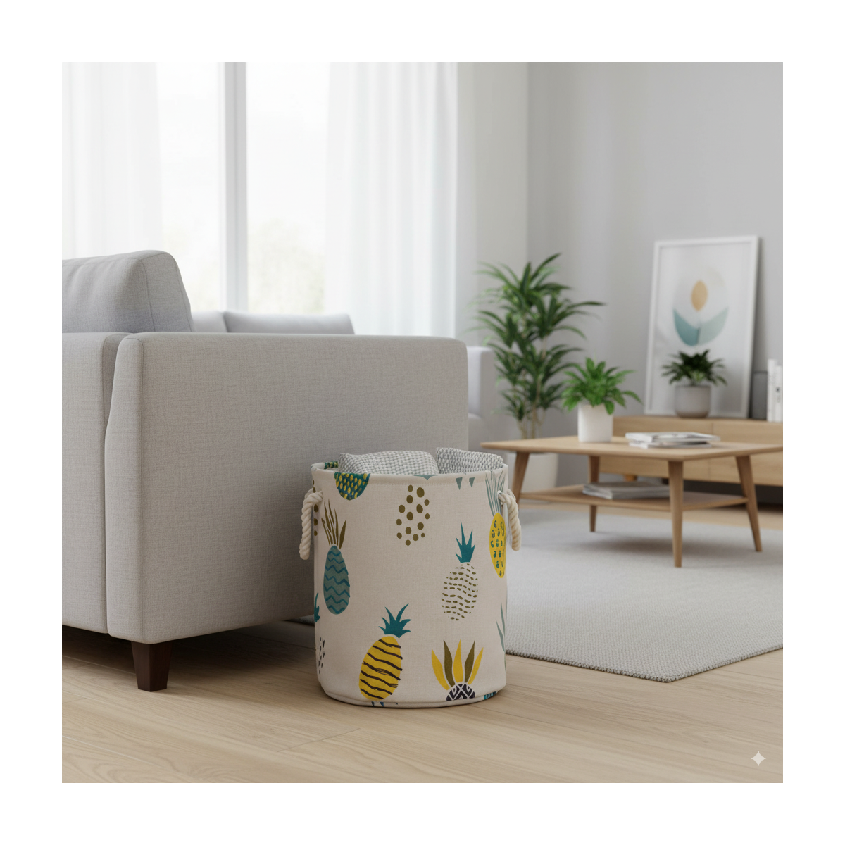 Organizer pentru jucării în formă de ananas, coș pentru rufe, 40x45cm