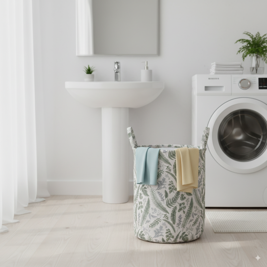 Organizer rotund pentru jucării, coș pentru rufe, 38x50cm