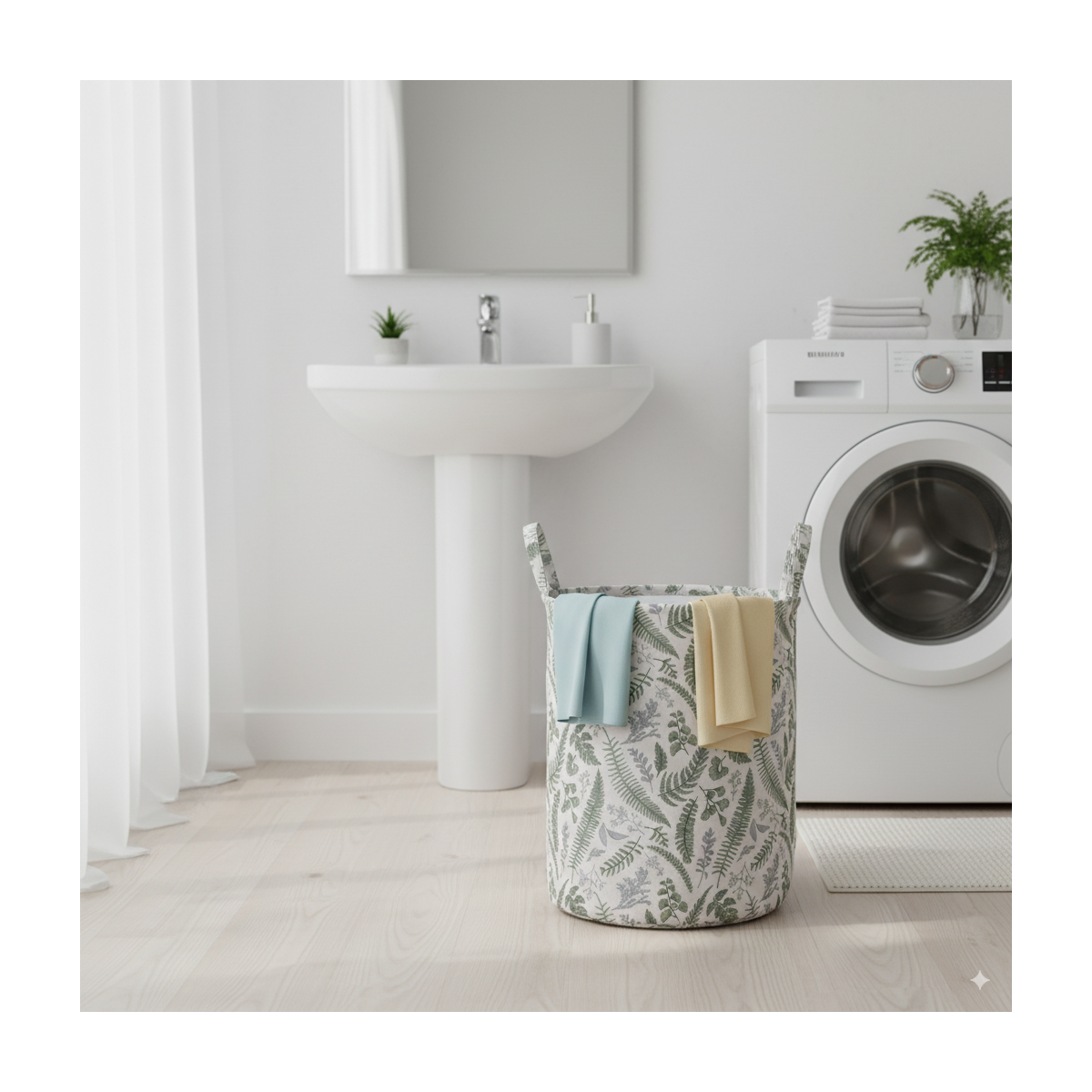 Organizer rotund pentru jucării, coș pentru rufe, 38x50cm