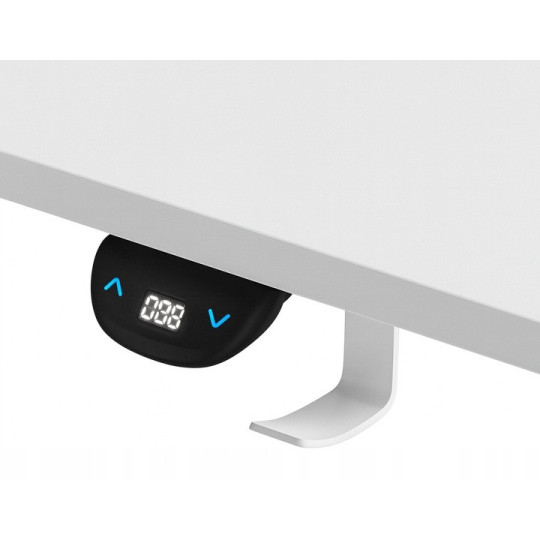 Masa electrică reglabilă electric, albă, 120cm