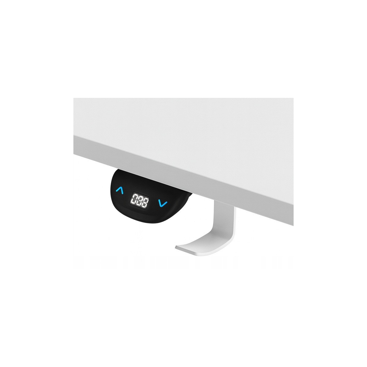 Masa electrică reglabilă electric, albă, 120cm