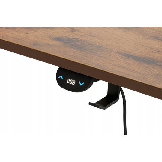 Masă reglabilă pe înălțime 120 cm – aspect industrial, iluminare LED