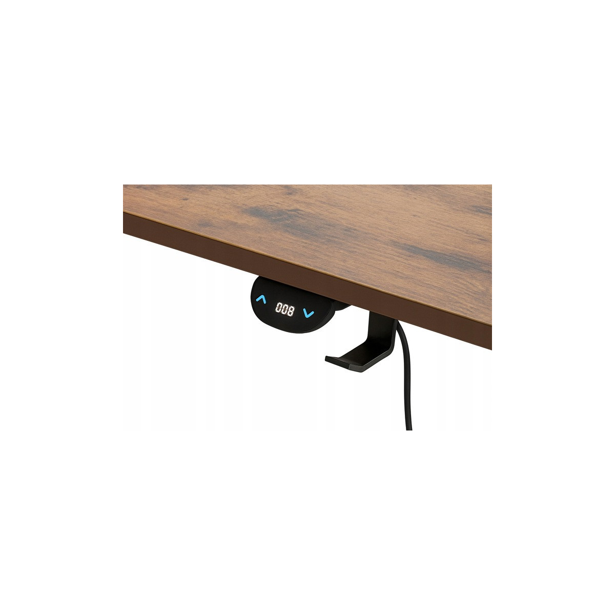 Masă reglabilă pe înălțime 120 cm – aspect industrial, iluminare LED