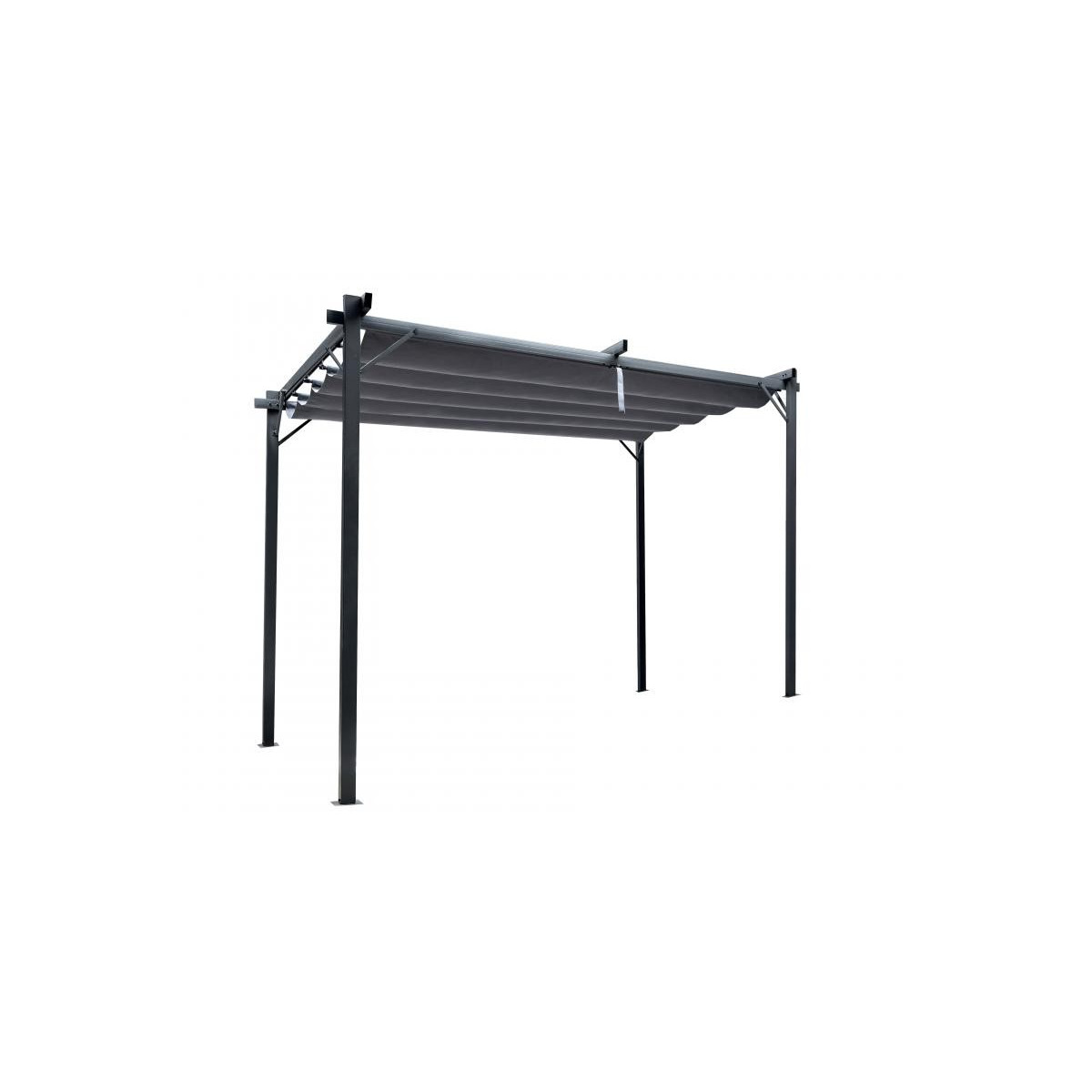 Pergolă de grădină de culoare gri 3x4 m