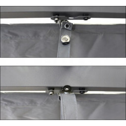 Pergolă de grădină de culoare gri 3x4 m