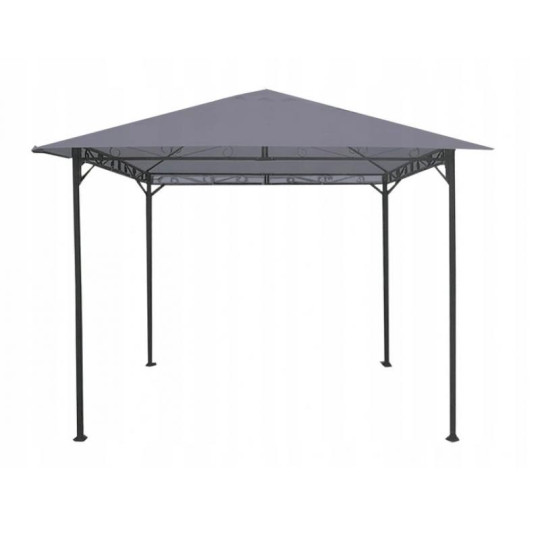 Pavilion de grădină de culoare gri 3x3 m