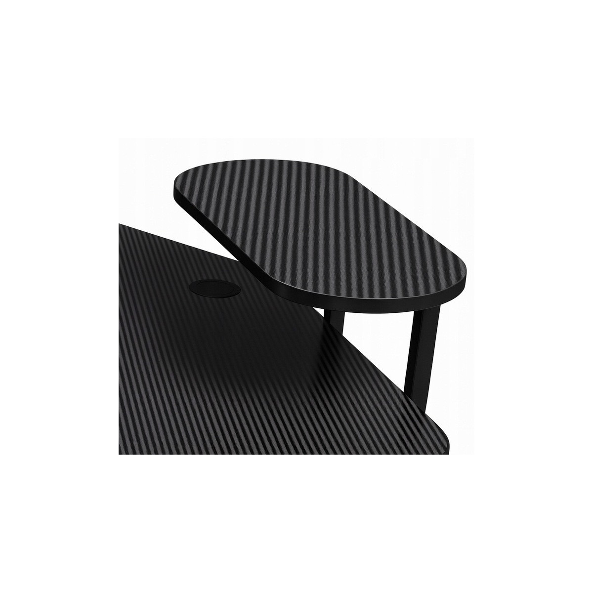 Masă ajustabilă pe înălțime 160 cm – reglare electrică, neagră, LED