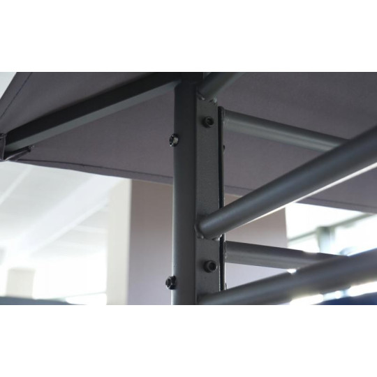 Pavilion de grădină de culoare gri 3x3 m