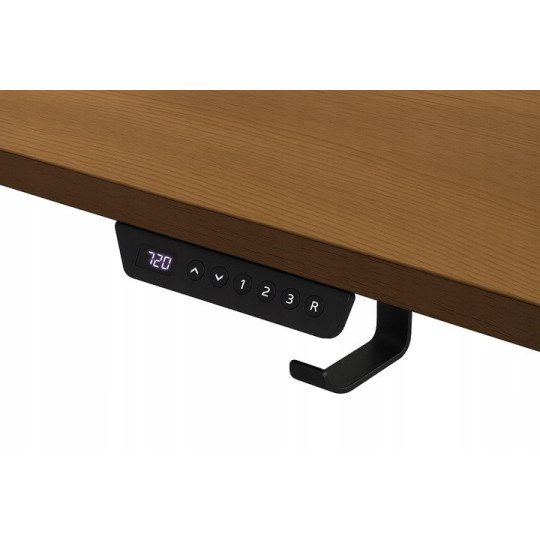 Birou de bir, cu înălțime reglabilă, nuc 120cm