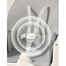 Scaun pliant pentru copii 4 în 1 cu tavă, gri