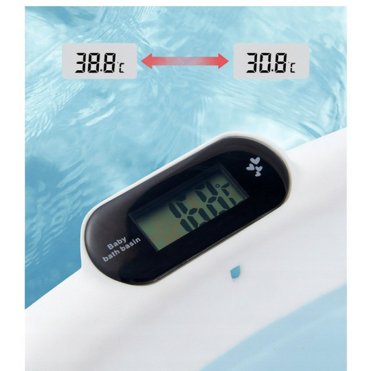 Vaniță ARIEL pentru băiat cu suport și termometru, albastră