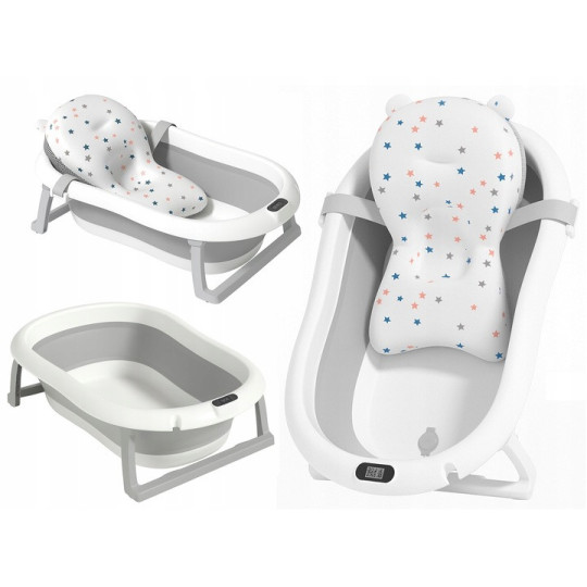 Vaniță ARIEL pentru băița bebelușului în culoarea gri