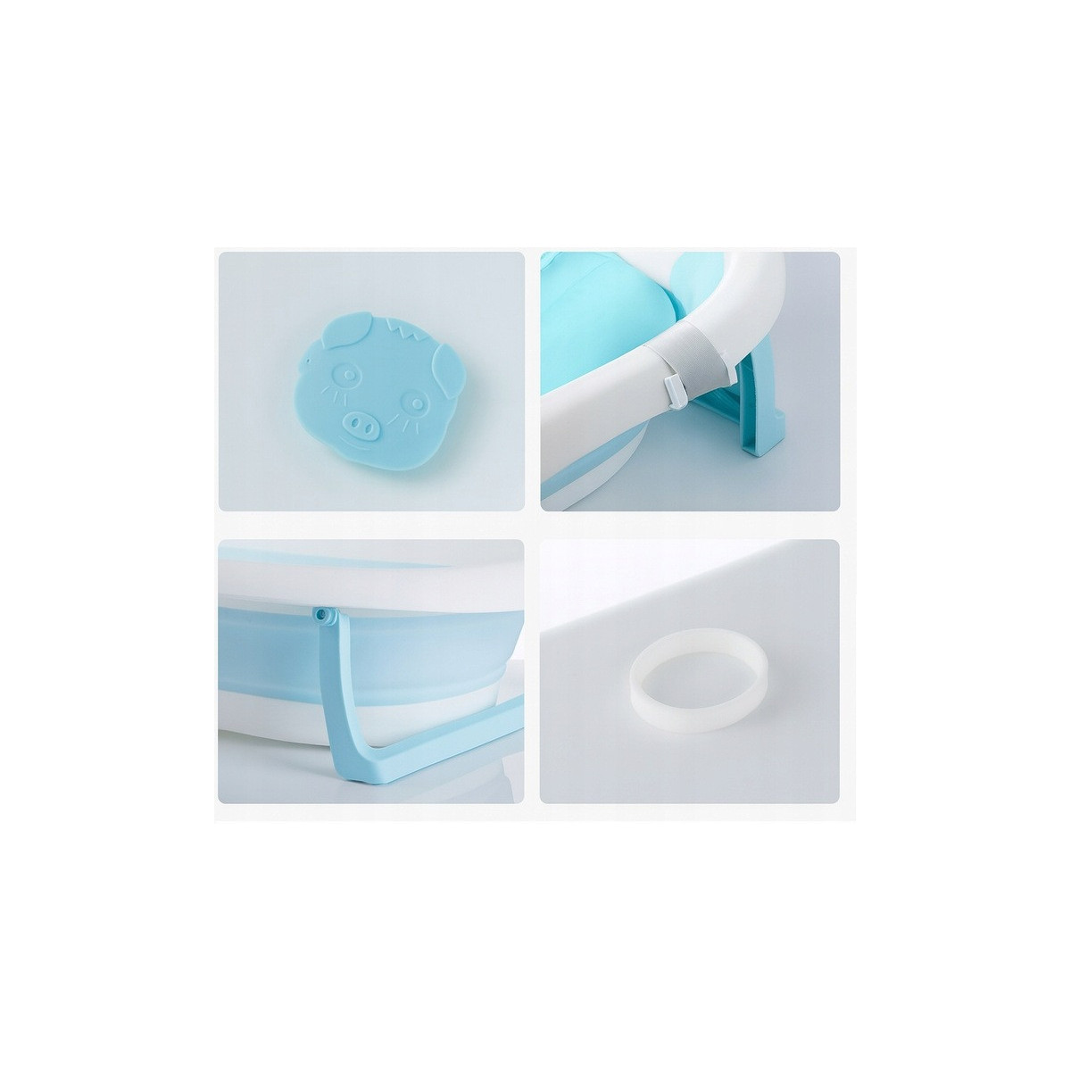 ARIEL cadă cu suport și saltea, albastră