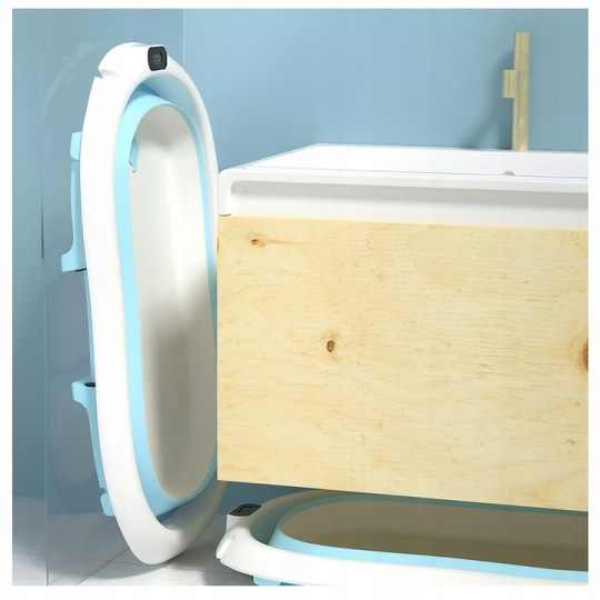 ARIEL cadă cu suport și saltea, albastră