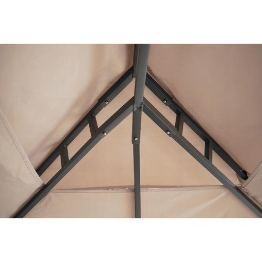 Pavilion de grădină fix în culoarea bej 3x4 m