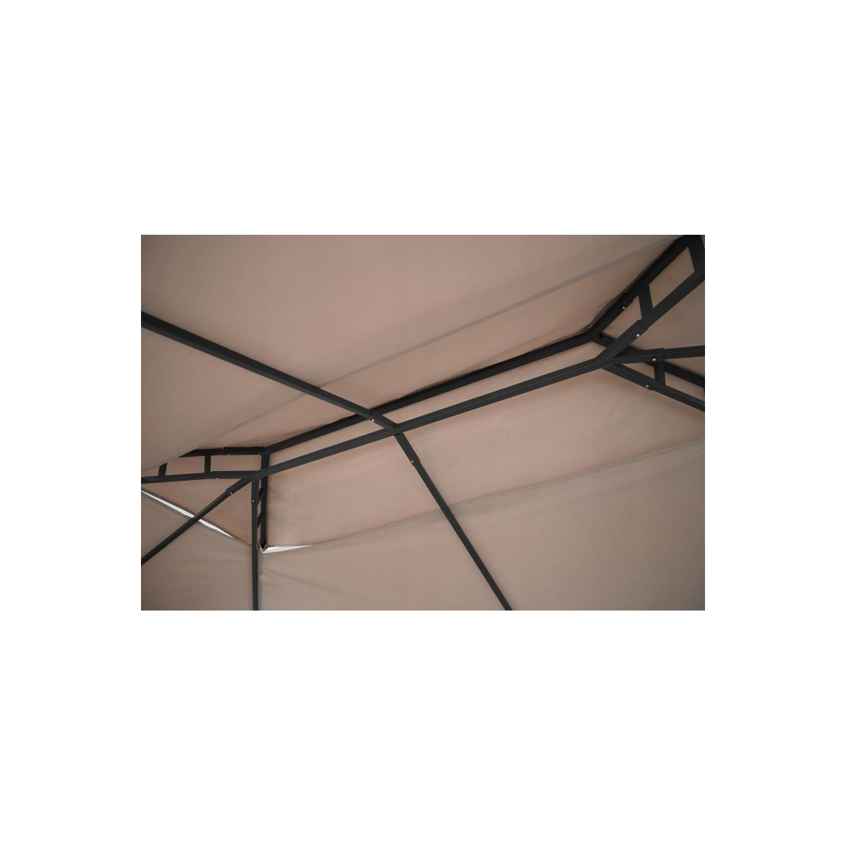 Pavilion de grădină fix în culoarea bej 3x4 m