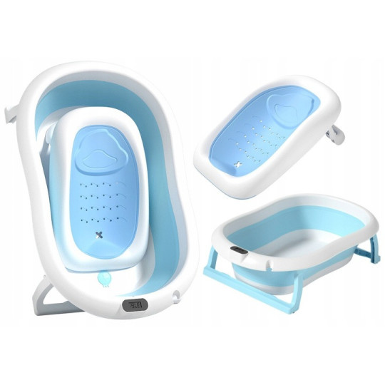 Vanička Ariel practică cu suport, stativ și termometru de culoare albastră