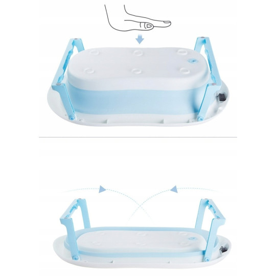 Vanička Ariel practică cu suport, stativ și termometru de culoare albastră