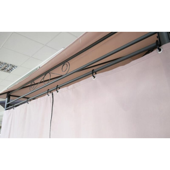 Pavilion de grădină fix în culoarea bej 3x4 m