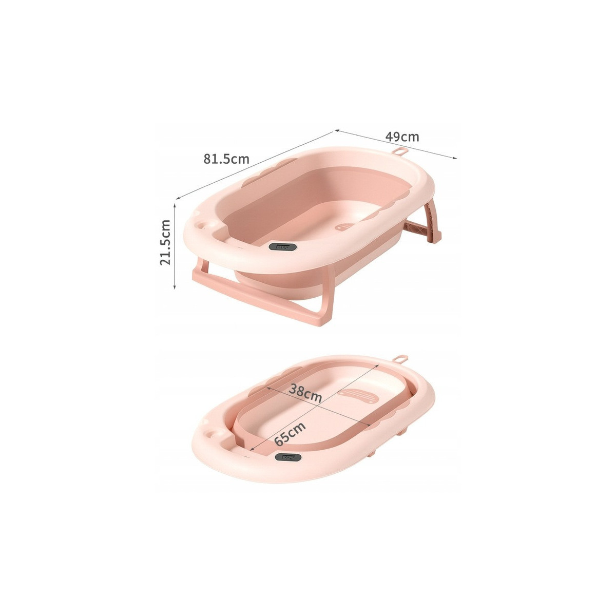 Culoare bej roz pal cu cadă pentru copii Vaiana, cu pernă, termometru și jucărie