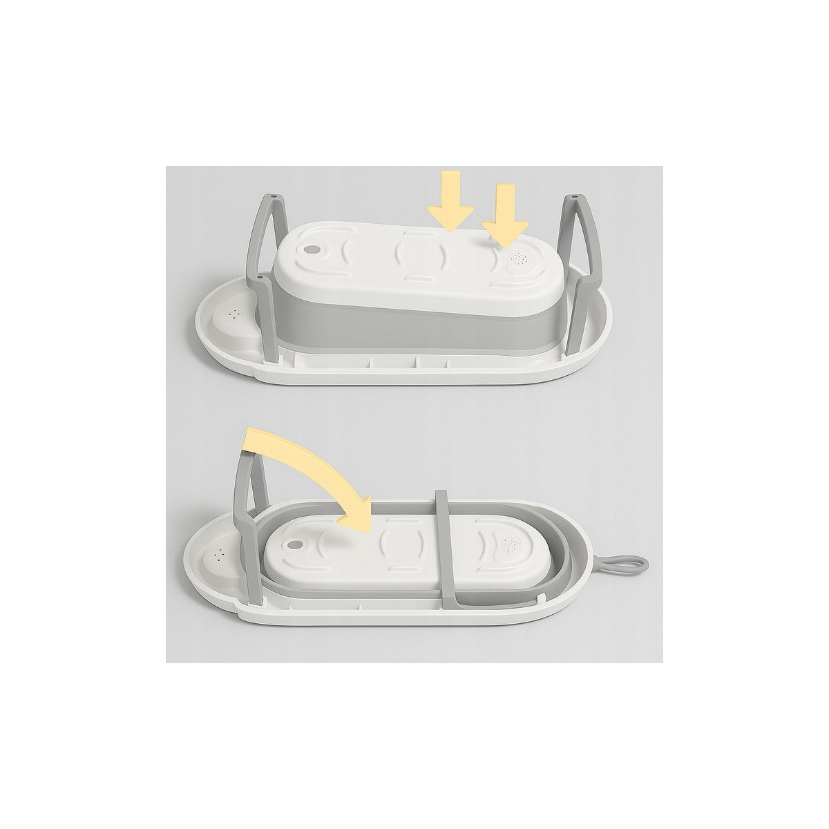 Cadați vașa Vaiana în culoarea gri cu perne, termometru și jucărie.