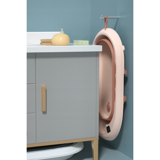 Baia Vaiana pentru baie cu pernă, termometru, jucărie și suport