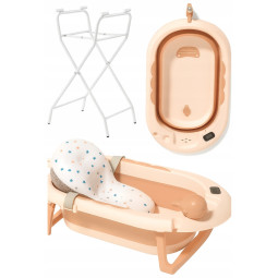 Baia Vaiana pentru baie cu pernă, termometru, jucărie și suport