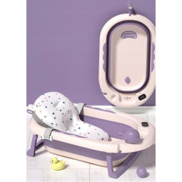 Cadă violetă Vaiana cu saltea, suport și jucărie