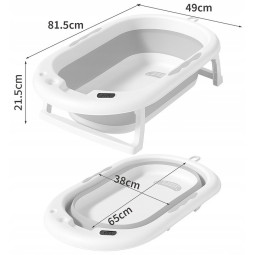 Vaniță cu inserție din silicon pentru băiță de culoare gri