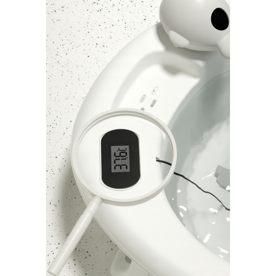 Vaniță cu inserție din silicon pentru băiță de culoare gri