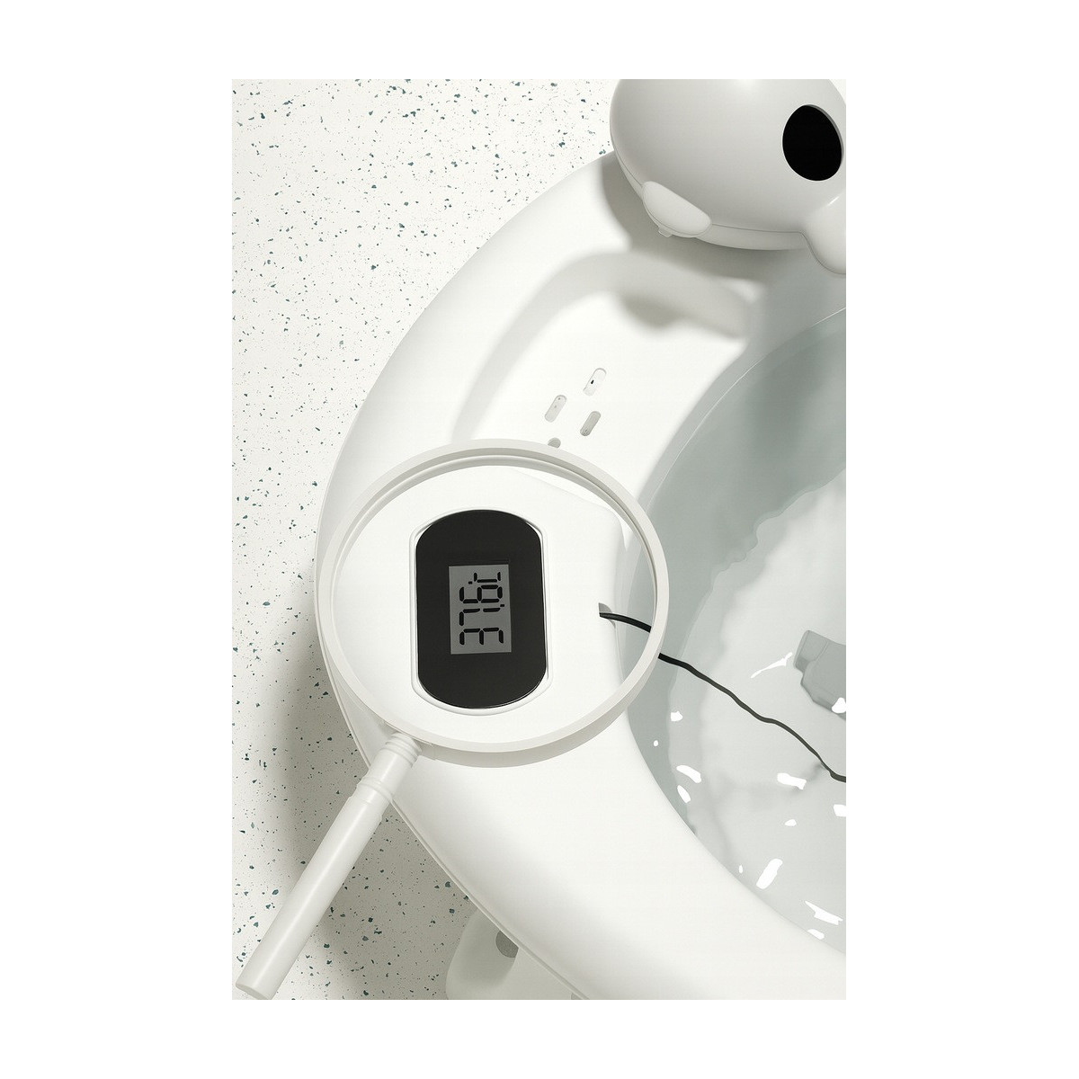 Vaniță cu inserție din silicon pentru băiță de culoare gri