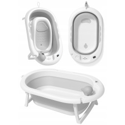 Vanița Vaiana cu insert pentru baie, cu suport de culoare gri