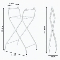 Vanița Vaiana cu saltea de baie, suport, termometru și jucărie de culoare albastră