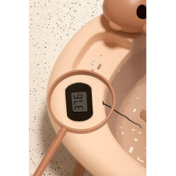 Bățoasă roz cu învelitoare pentru copii Vaiana, cu leagăn, termometru și jucărie