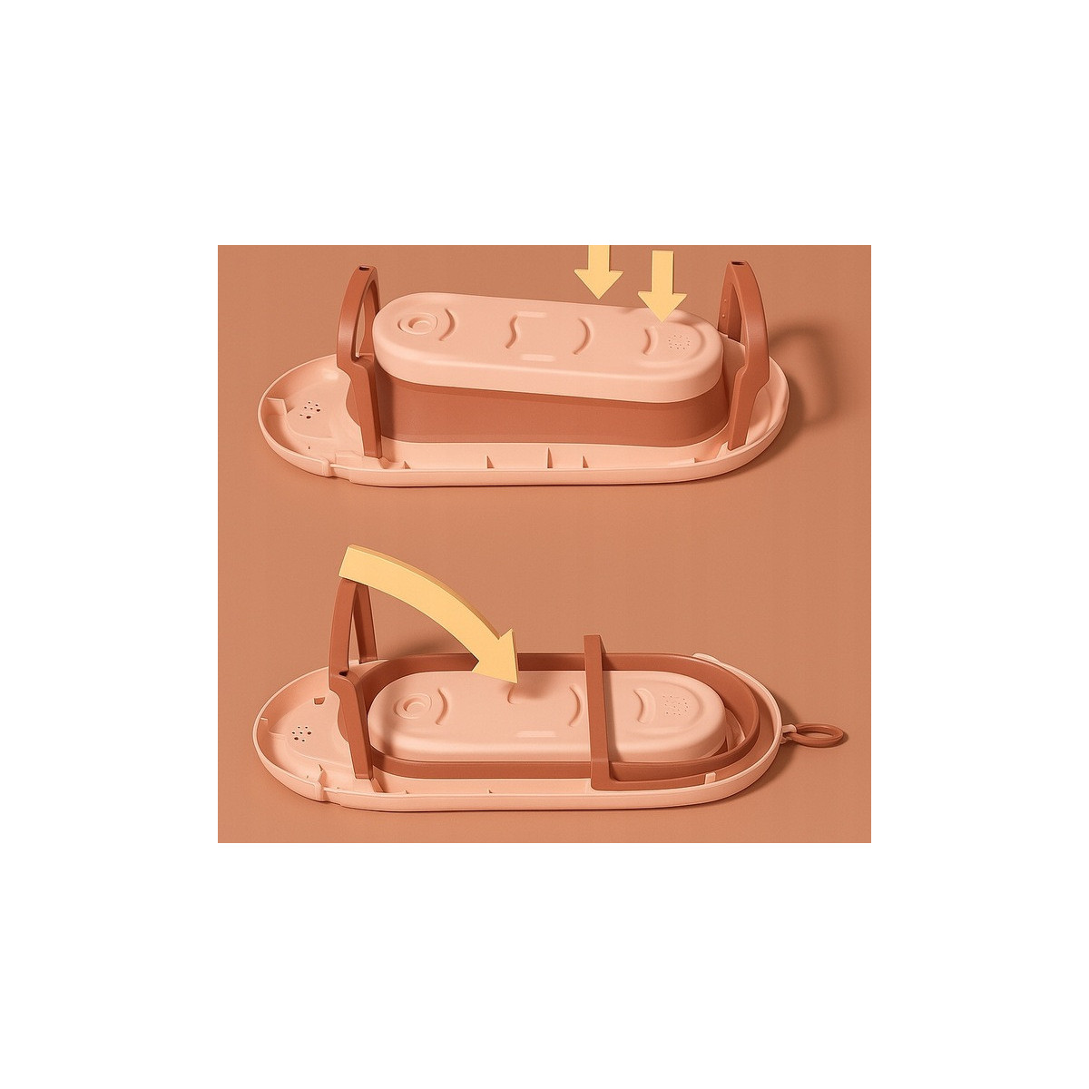 Bățoasă roz cu învelitoare pentru copii Vaiana, cu leagăn, termometru și jucărie