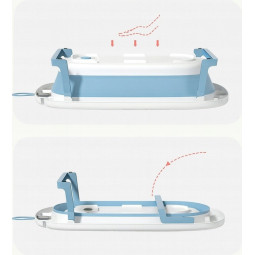 Vaniță OLAF cu pernuță și termometru, albastră