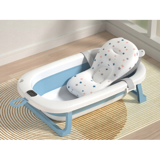 Vaniță OLAF cu pernuță și termometru, albastră