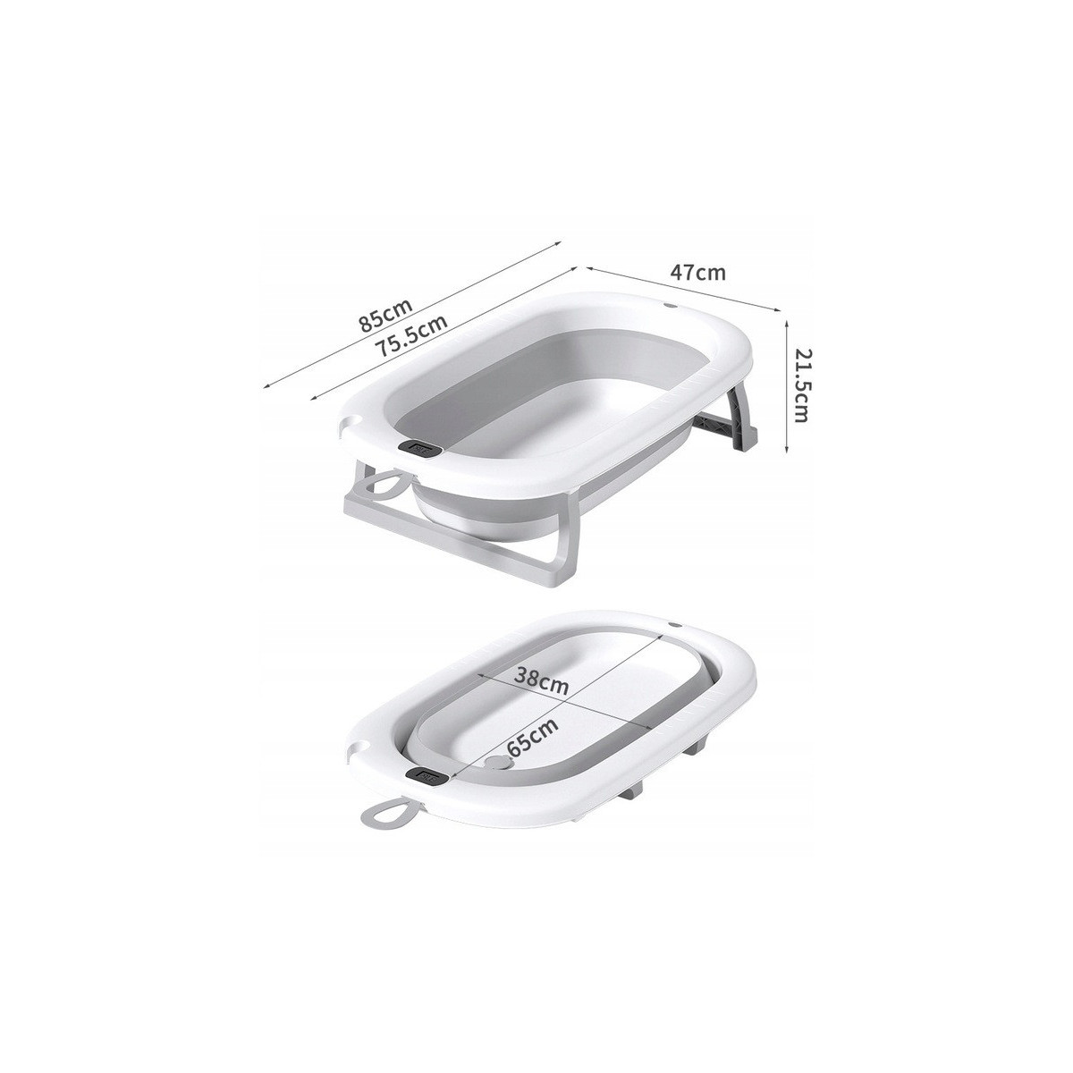 Vanița OLAF pentru nou-născuți cu pernuță, suport și termometru