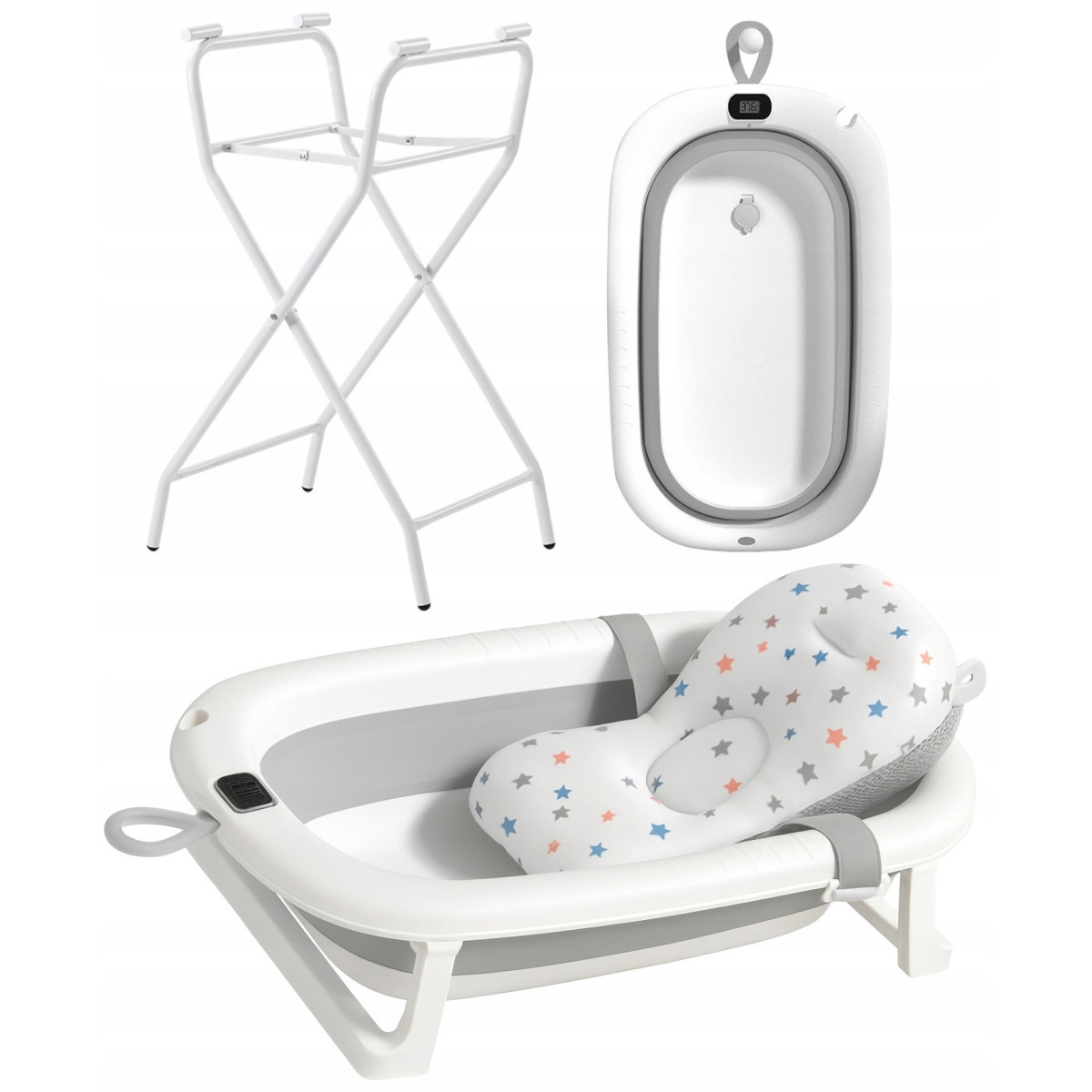 Vanița OLAF pentru nou-născuți cu pernuță, suport și termometru