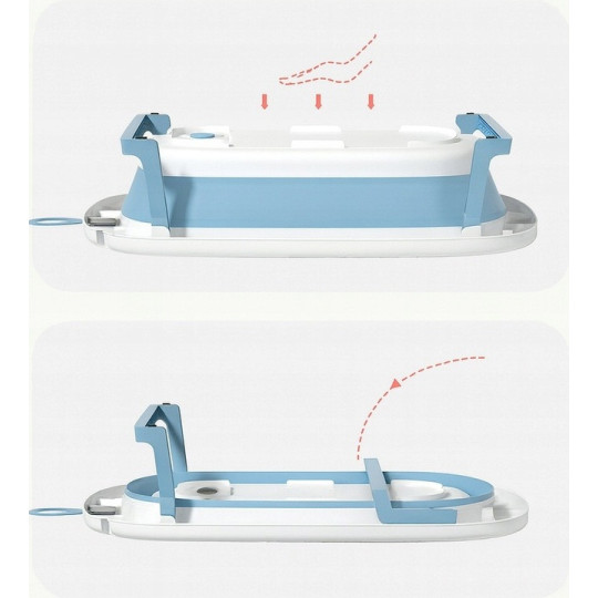 Vanița albastră OLAF cu leagăn și termometru