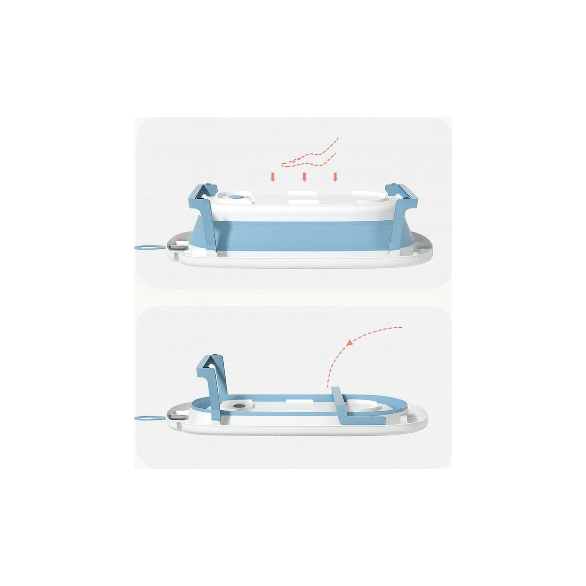 Vanița albastră OLAF cu leagăn și termometru