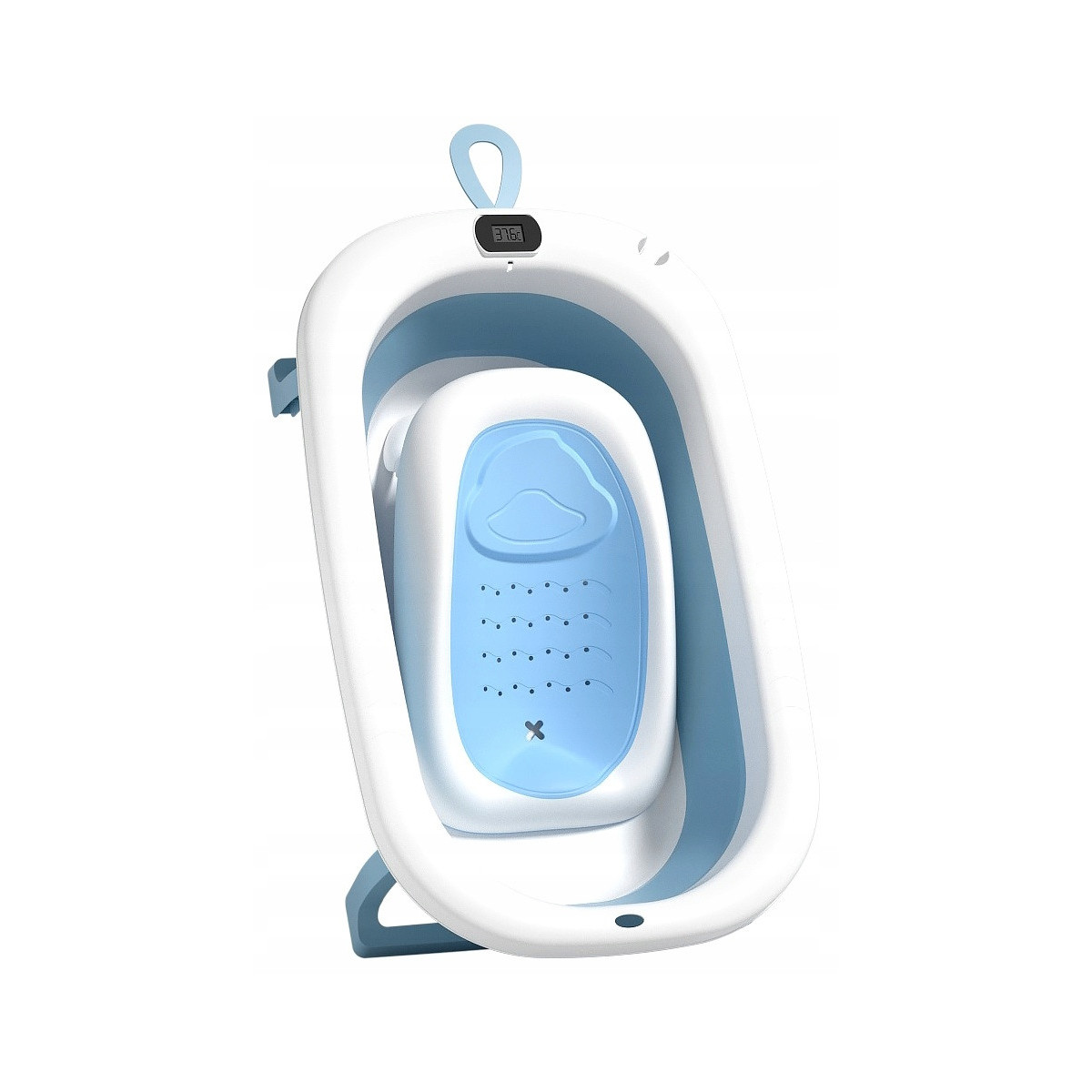 Vanița albastră OLAF cu leagăn și termometru