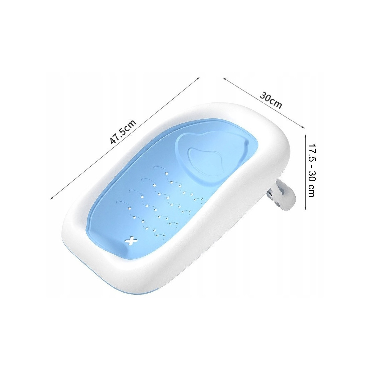 Vanița albastră OLAF cu leagăn, suport și termometru