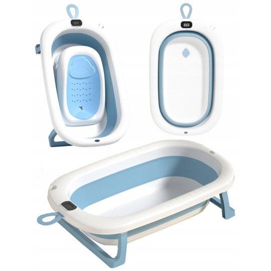 Vanița albastră OLAF cu leagăn, suport și termometru