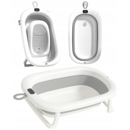 Cadă pentru baie OLAF pentru bebeluși cu suport de culoare gri