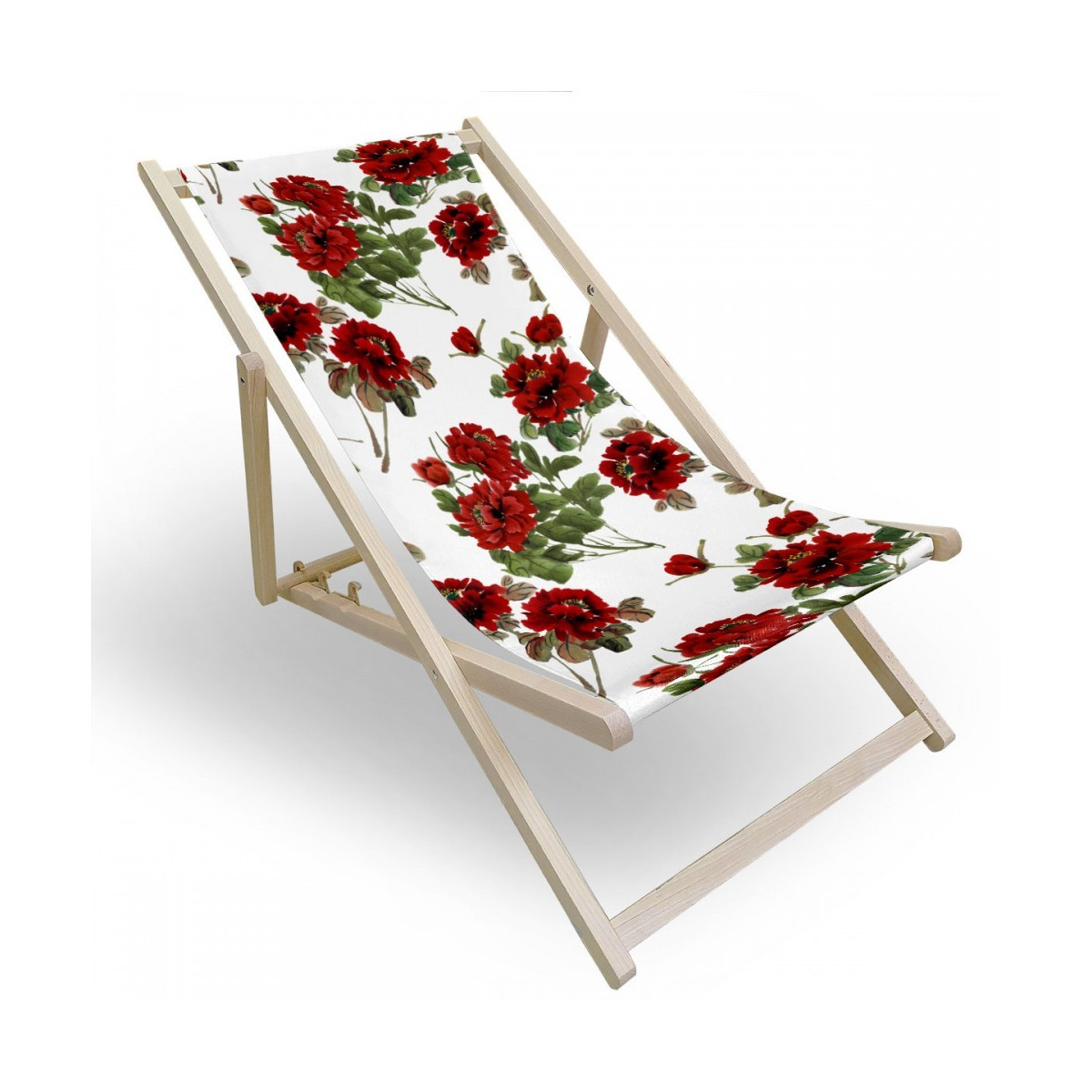 Șezlong cu model pentru grădină și plajă