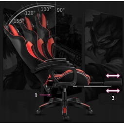 Scaun de jocuri de culoare neagră